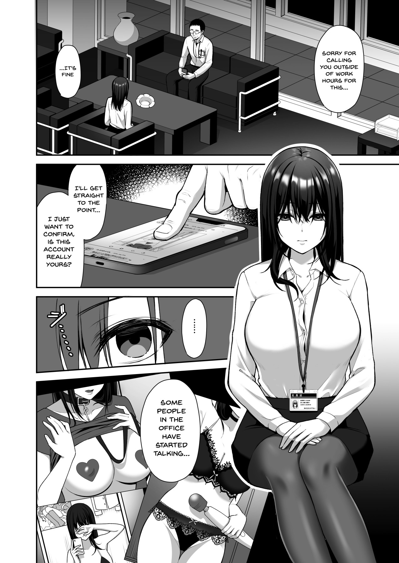 Hentai Manga Comic-An Office Lady's Behind The Scenes Masochistic Onahole Training-Read-3